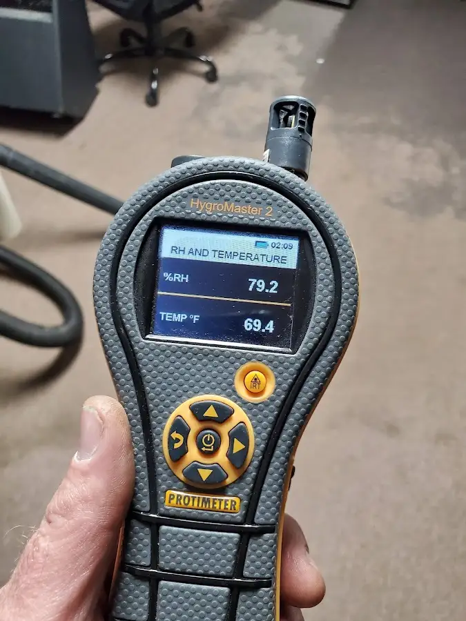 Moisture meter humidity assessment for Fire & Smoke Damage Restoration in Blackwell