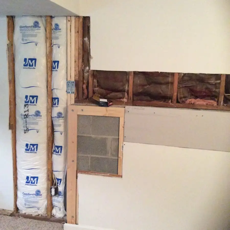 Wall insulation replacement during Contents Cleaning & Restoration in Blackwell